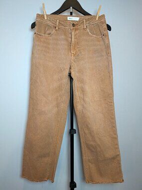TNR Women's Size 26 Brown Wide Leg Denim 100% Cotton